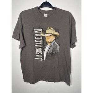 Jason Aldean T Shirt Adult Sz XL 2016 Six String Circus Tour Tee Gray Country